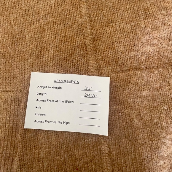 J. CREW Relaxed Turtleneck Poncho Sweater Merino Wool Alpaca Pocket Small Medium - Picture 15 of 15